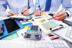 Accounting professionals doing accountancy software testing